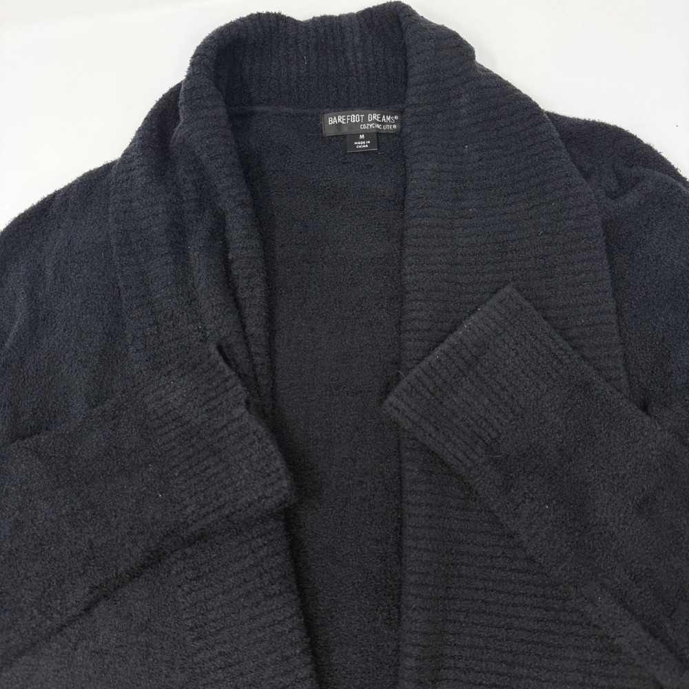 Barefoot Dreams Womens Medium CozyChic Lite Shawl Collar Open Front Cardigan